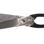 Scissors with toothed edge