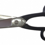 Lederschere mit gezahnter Schneide