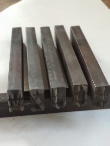 Steel hand stamps